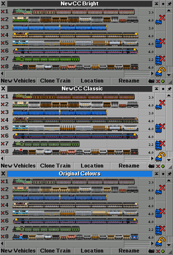 Comparison between new, old and original