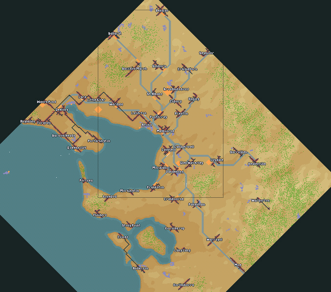 MAP with the train network I've play