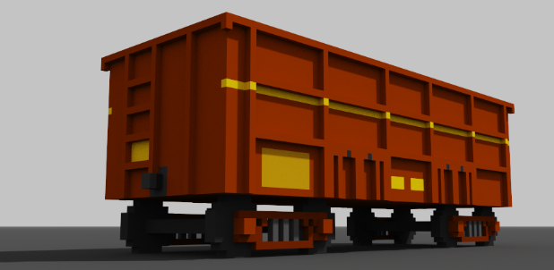 Voxel model for the Brown wagon
