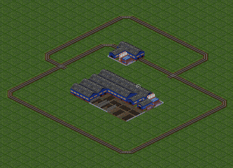 Rail tracks show the catchment with and without the 2x2 'outpost'.