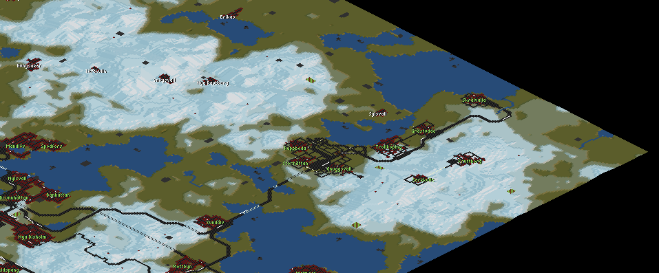 Overview of the line extension in the north-eastern part of the map