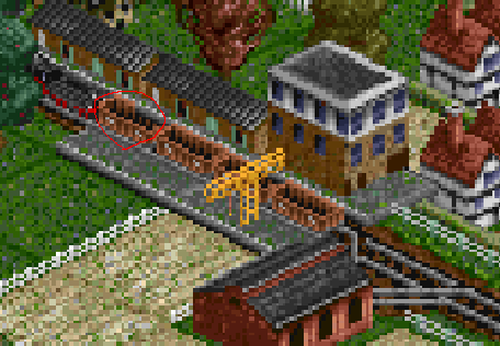 Station platform is shown instead of the side of the wagon