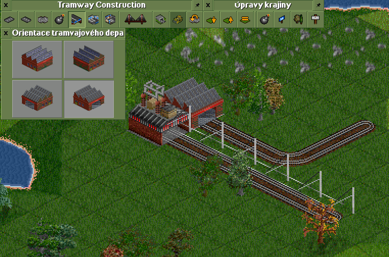 electrified vs. non-electrified tram depot