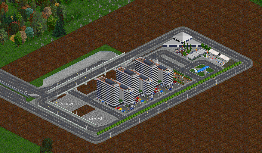 The modified airport did end up with some spaces being a tad bit smaller, but I think it looks alright for a recreation