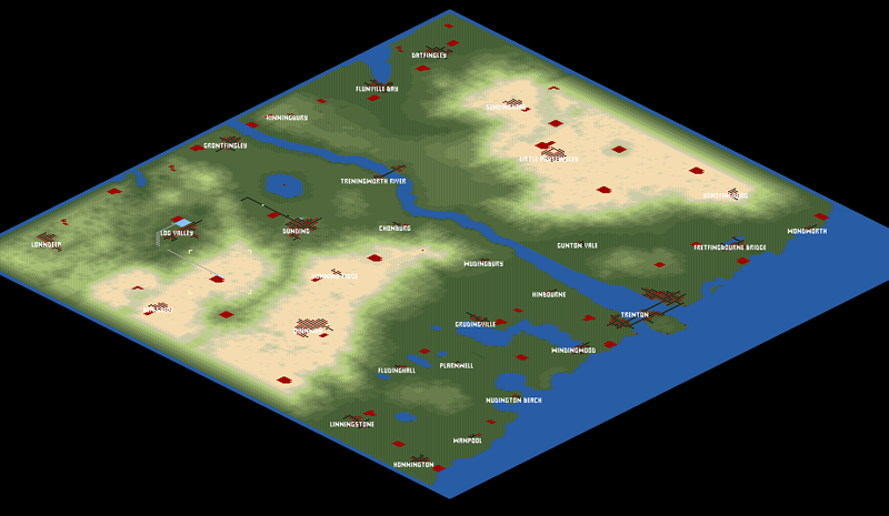 height map of the scenario