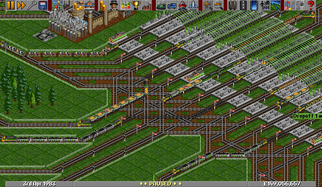 Look at all those trains... sweeeet :-)