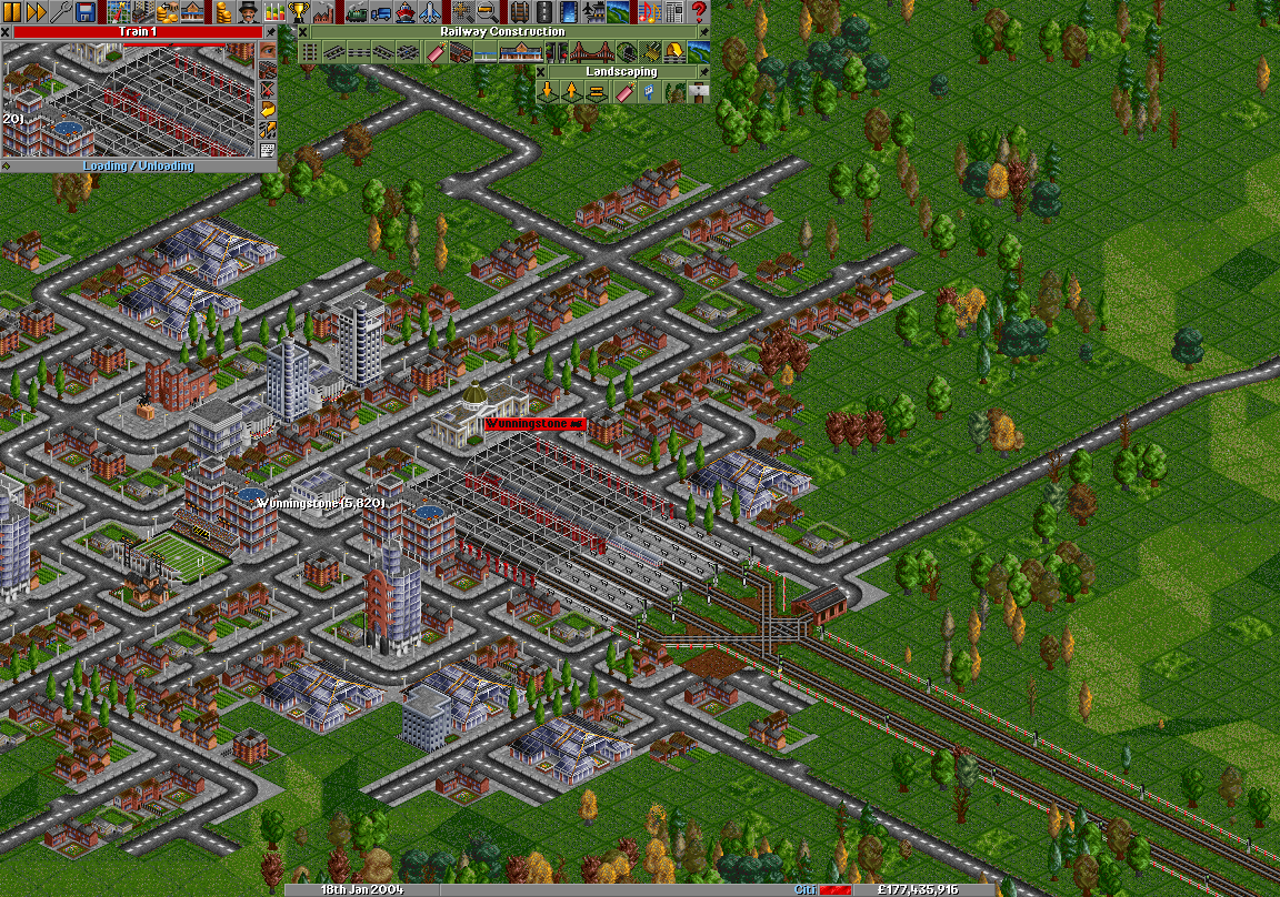 Our train is boarding at the station