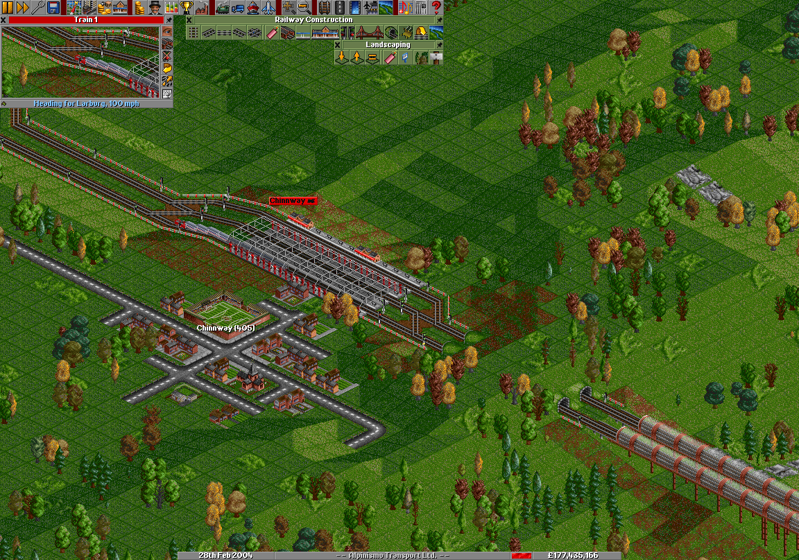 We pass through the station for the town of Chinnway...