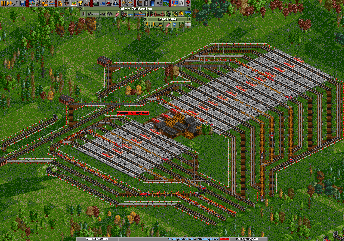The 18 track station for the sawmill!