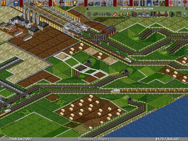 The screenie.  As you can see, I was about to make a bridge over that chasm.