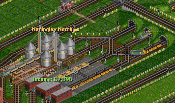 Train from the lower tunnel really want to go to the free platform, but there is no rail.