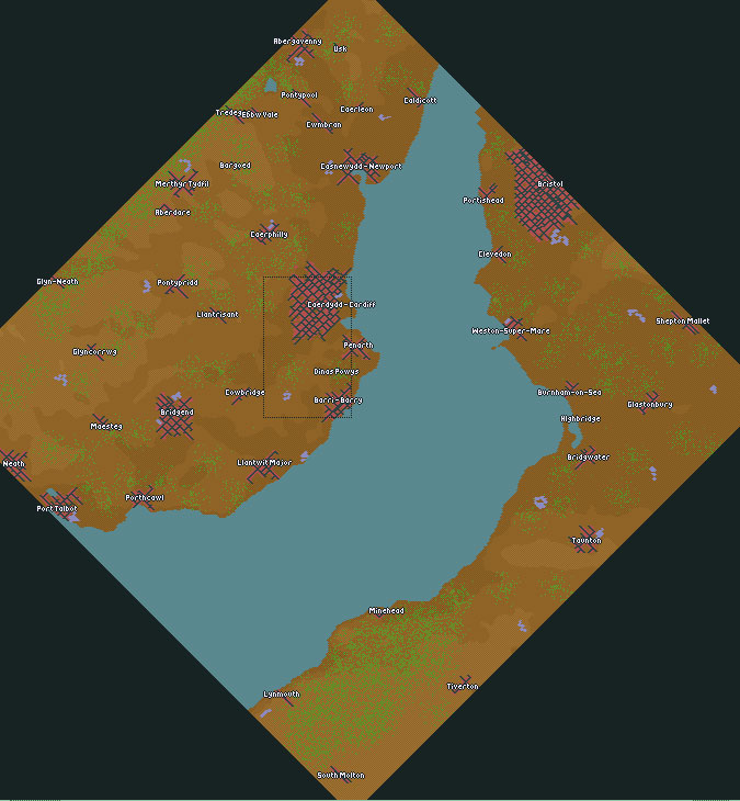 minimap of the scenario