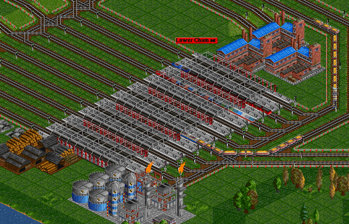 We join our train at the factory in Cham