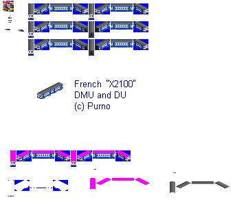 French X2100 DMU and DU