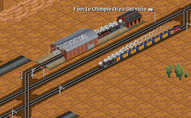 As Fuerte Olimpio is further growing, we have decided to let the former express make a stop here as well. A new Hudson has been purchased to cover the express and the Pacific has been freed from the mail duties and now stops at Fuerte Olimpio and for the