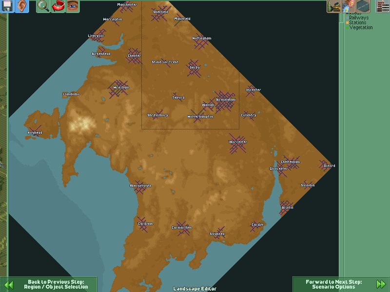 A sneek-peek of the western on GB (speacial thanks to vidar who made the landscape, that reminds me vidar dont bother with the flattening of the map it's ok now, sorry)
