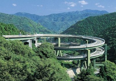 Spiral japanese bridge