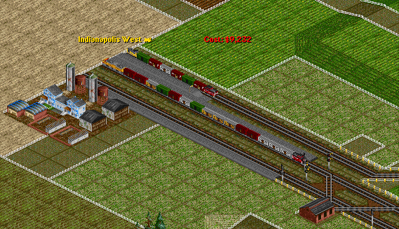These long farm trains are sometimes supplimented by shorter trains. I dont know which set did this, but allowing us to build blank track as station tiles is a genius.