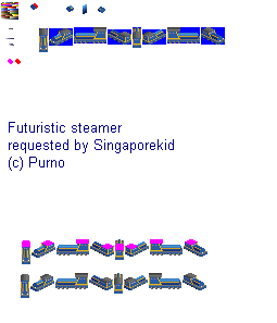 Futuristic steamer