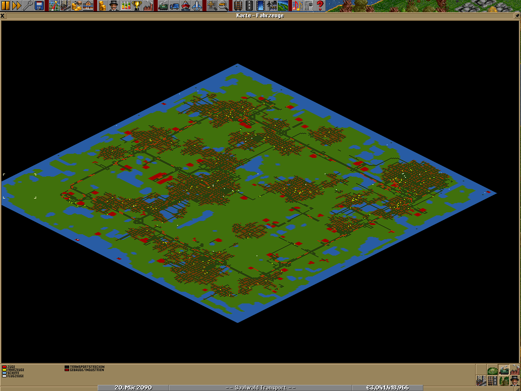 The end... I was surprised how big some towns got