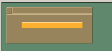 After some more being finished in the background, I was able to draw an entire window. Note that the 'title bar' is not quite right yet (2 pixels missing! :O) but it's very hard to notice the difference anyhow :p