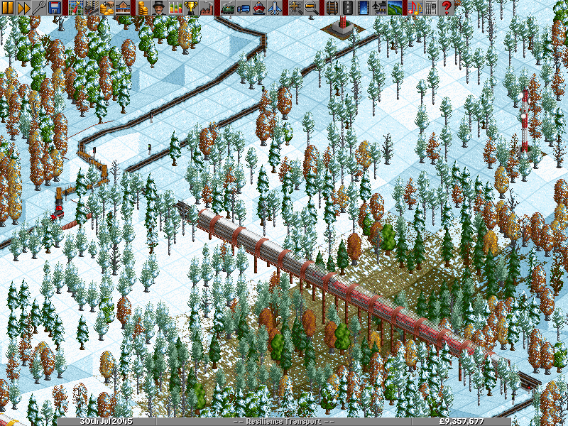 The landscape above the snowline is quite spectacular, and very, very difficult to navigate. Since this transport company's name is not 'Strategic Air Command', flattening whole mountains is not an option. Instead, high bridges, along with a lot of tunnel