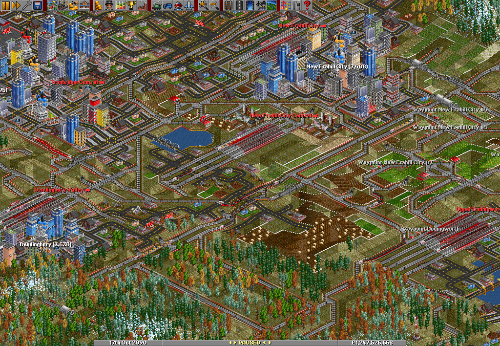 This is the area I originally started building on and it has grown beyond recognition after over 140 years of play. See if you can spot some neat things here. ;)