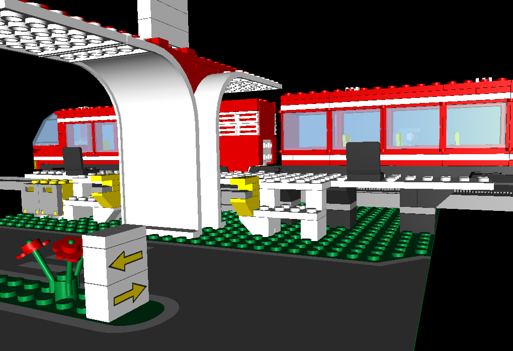 Airport Shuttle in station