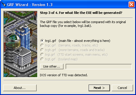 Select DOS files...