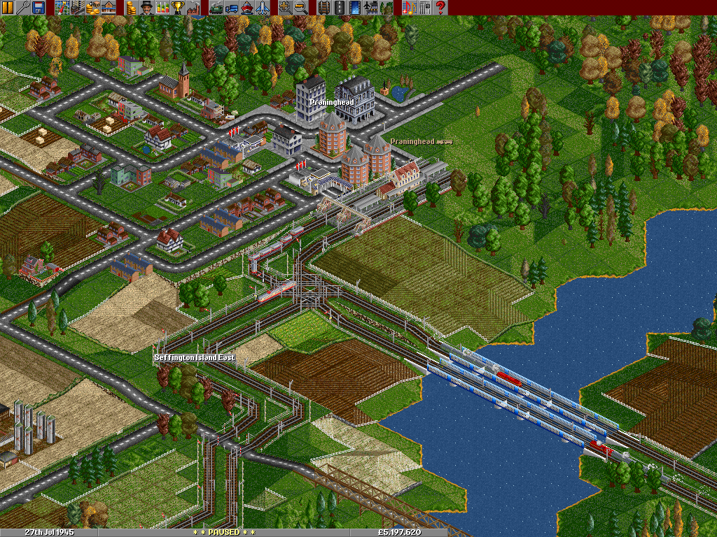 Brushing swiftly past the city of Praninghead to make way for the faster BR05's that roll on and off.