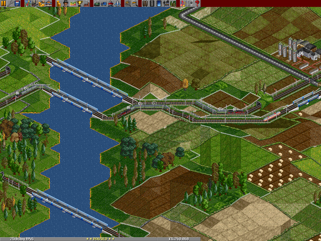 Crossing the river, a high amount of traffic caused by BR01's slows the ET-11 down.