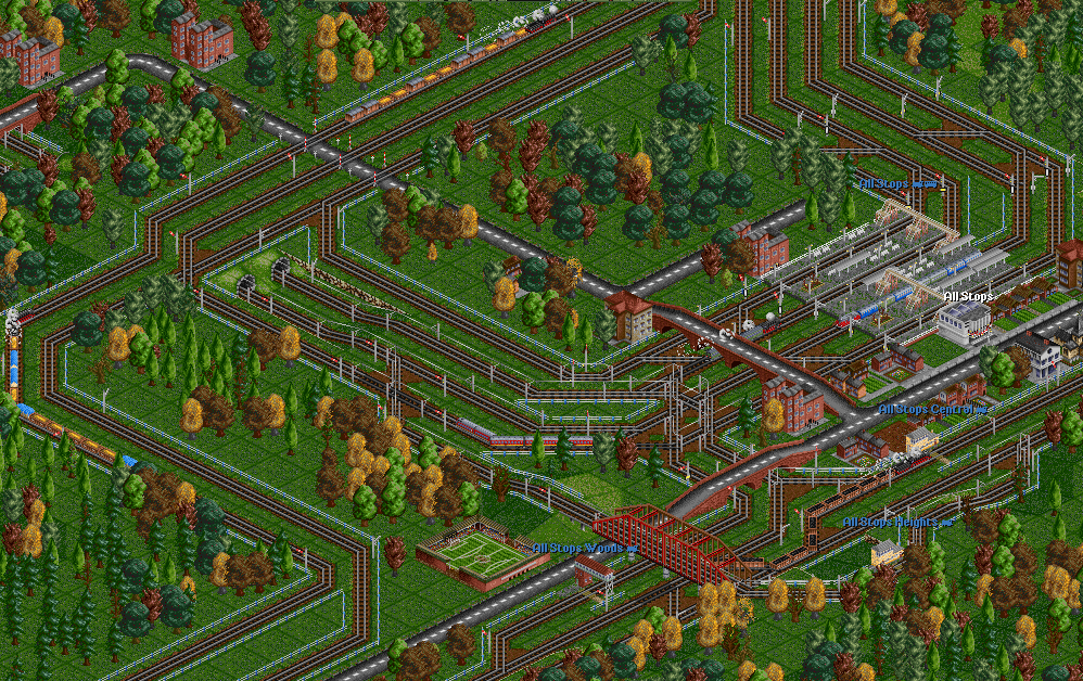 Finally, the central hub of my network. The busiest junction outside of the passenger station... See above.