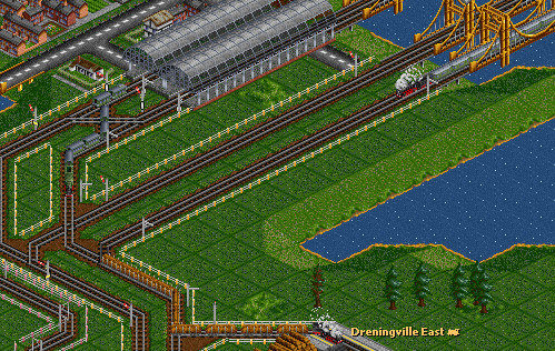 A Delay caused by the lumbering freight train