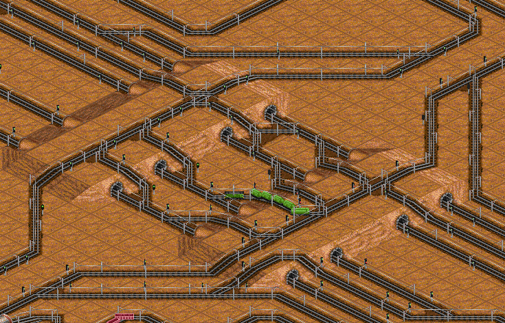 A redesigned junction in the megarail scenario