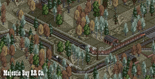 Both trains leave the interchange station. While the NG line begins climbing immediately, the standard gauge line dives into a tunnel.