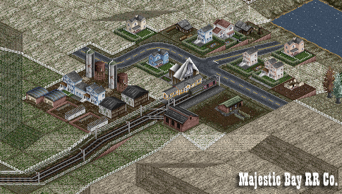 The Majestic Bay company built its HQ in the small village of Wrung Out Bay. The directors insisted on a short trolley service to connect with the main line...