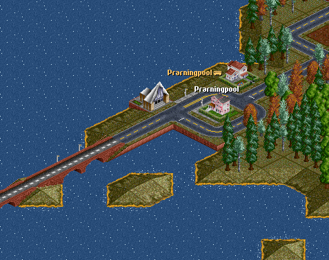 The hamlet of Prarningpool and the Islandspan  Bridge.