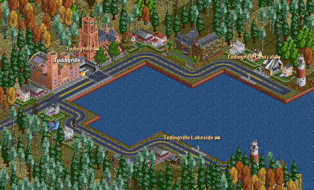 Tudingville is the largest city on the Islands.  The company has a bus running full time just within town.