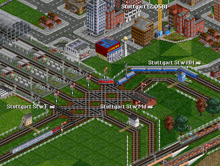 In 1970, some parts of the network are still not electrified. V200 and V100 are used there. The dedicated freight line on the lower right sees lots of heavy coal trains, heading to the station seen in the last pic.