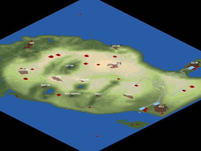 Map overview of the island.