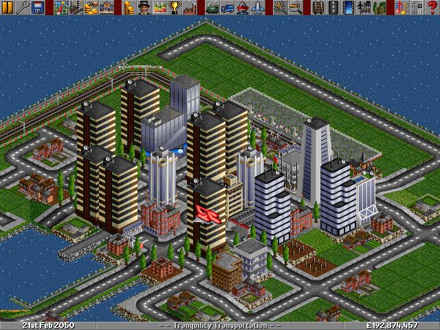 The smaller train heads from the suburban station to an island town, which is slwly growing in size.