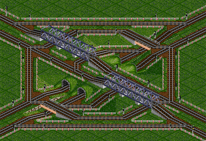 compact 4-way junction