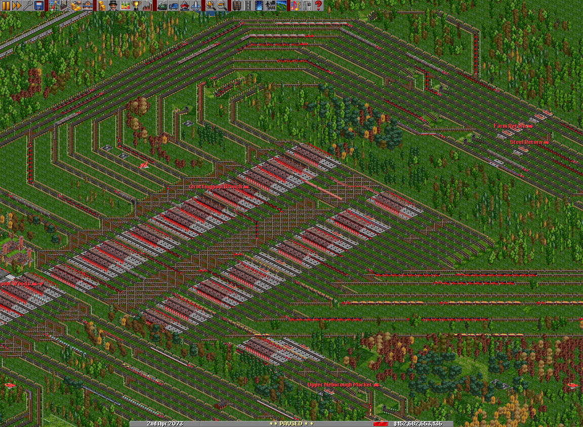 Main factory station is used by 433 trains all up; around 120 arrive each month.