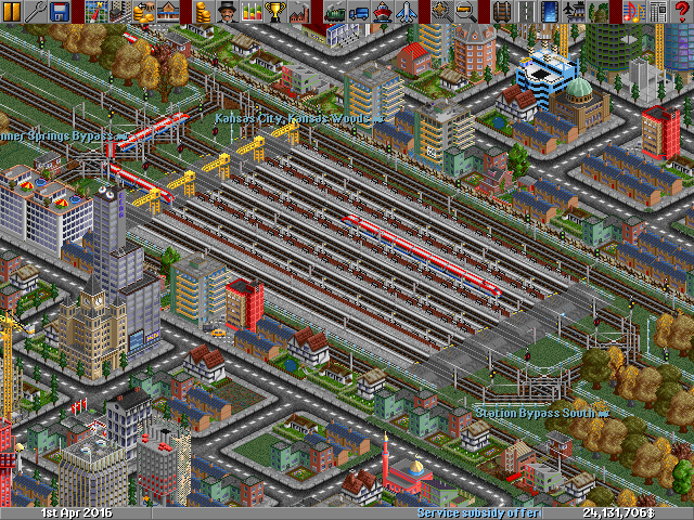 A RO-RO station that's quite efficient... Somehow. Don't ask me how. It handles all the trains (Except the display trains) that I have.