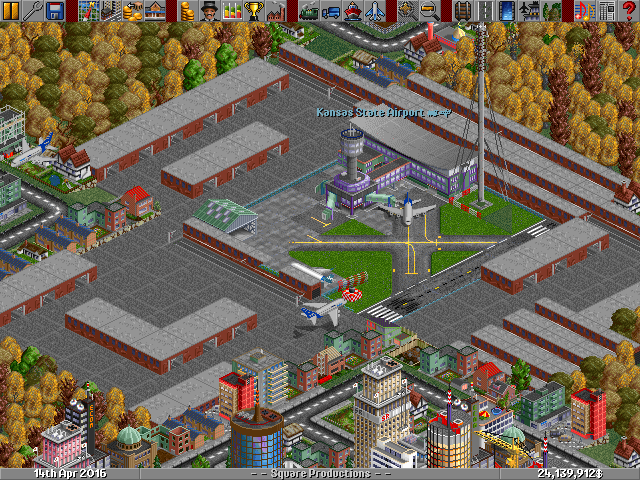 One of my airports, with a new A380 landing in the screen, and another in the terminal.