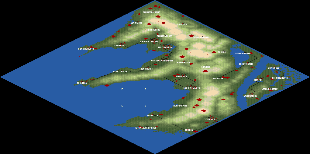 Physical geography map