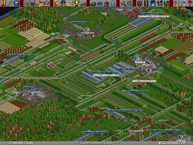 Midgar IV Factory; after I played FFVII (Eight years after it came out) I started naming all my &quot;central&quot; cities &quot;Midgar&quot;. Roughly 25-30 goods trains serve the &quot;output&quot; station.