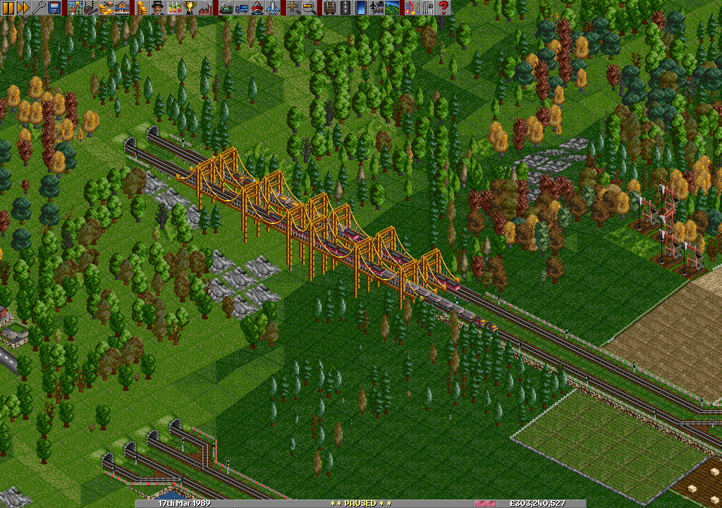 My brother's mountain bridge.