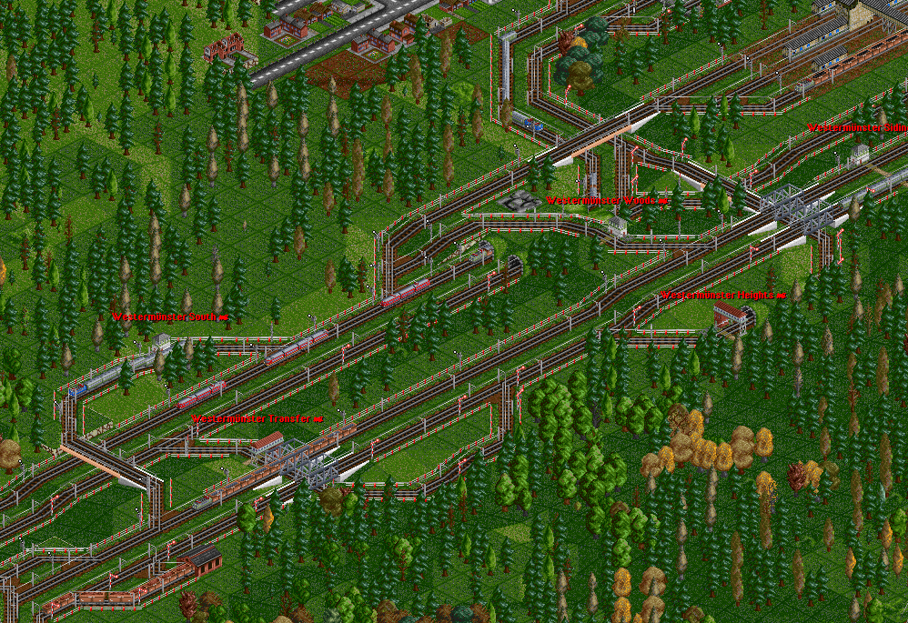 This is further down the main main line ;) Here it comes together with another main line. Again a lot of industrial traffic in the form of food, coal, wood and goods. And ofcourse passenger and mail with faster trains and commuter!