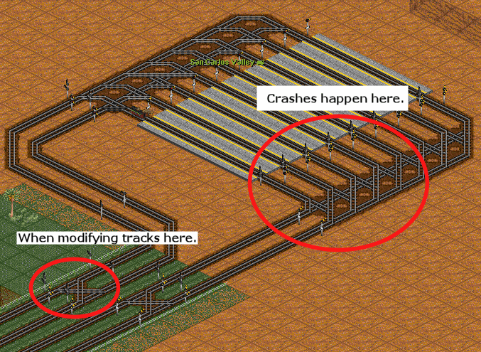 Station works well for lots of trains with 5-7 cars. Unless you fiddle with PBS junctions in another part of the system. I have had crashes while working on a junction over halfway across the map. (But connected by rail to this station)